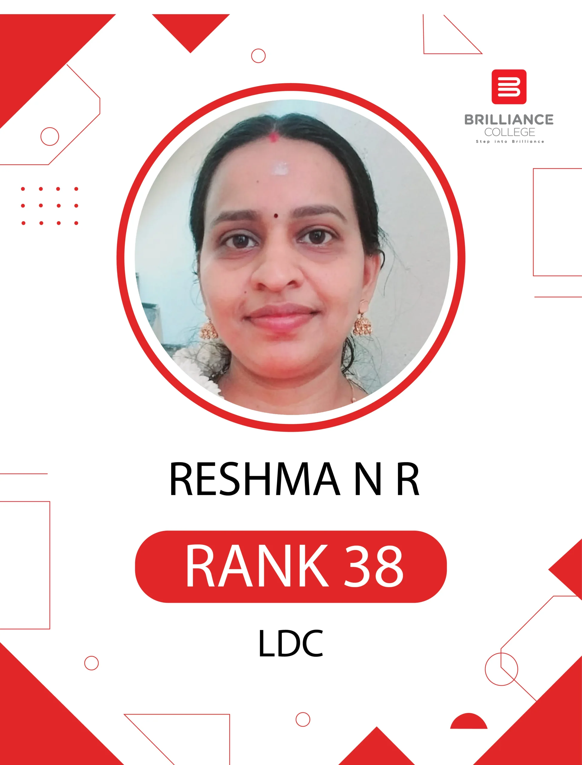 RESHMA N R LDC 38