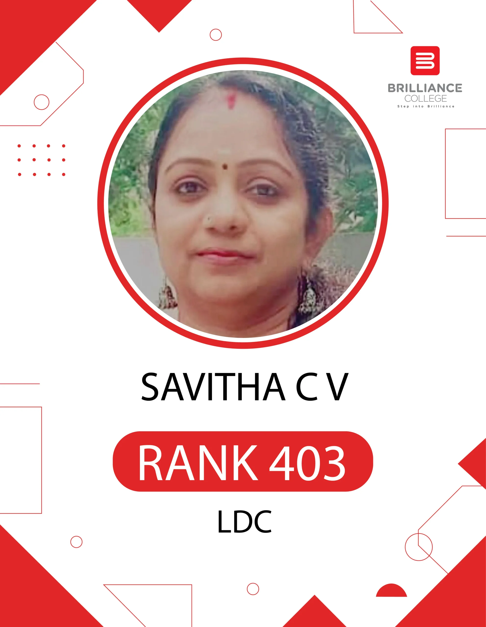 SAVITHA C V LDC 403